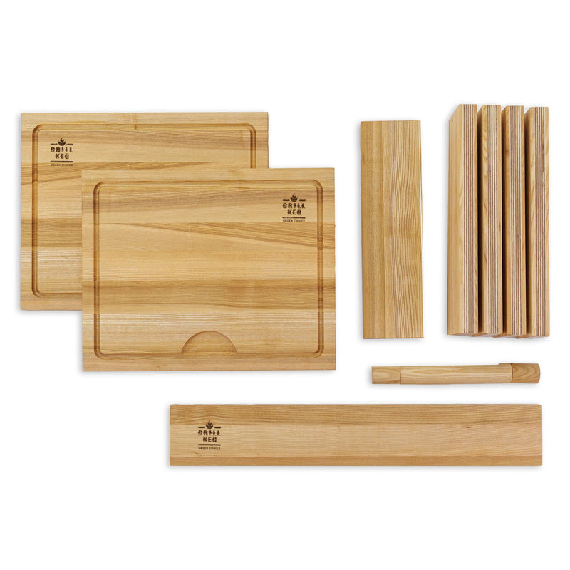 Family Grill Cutting Board Set - ASH